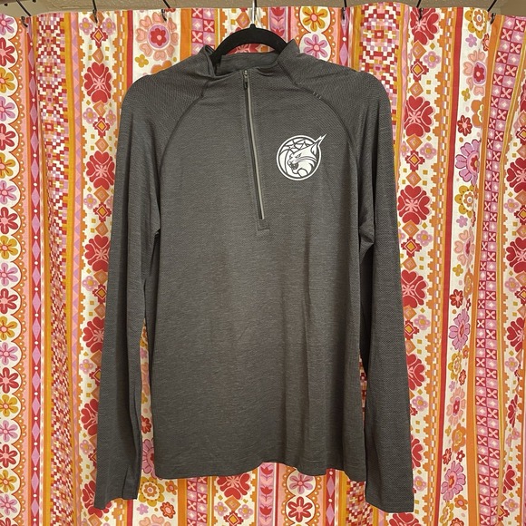 Minnesota Lynx‎ Lululemon Mens Medium Grey 1/4 Zip Pullover WNBA Metal Vent Tech - Picture 1 of 8